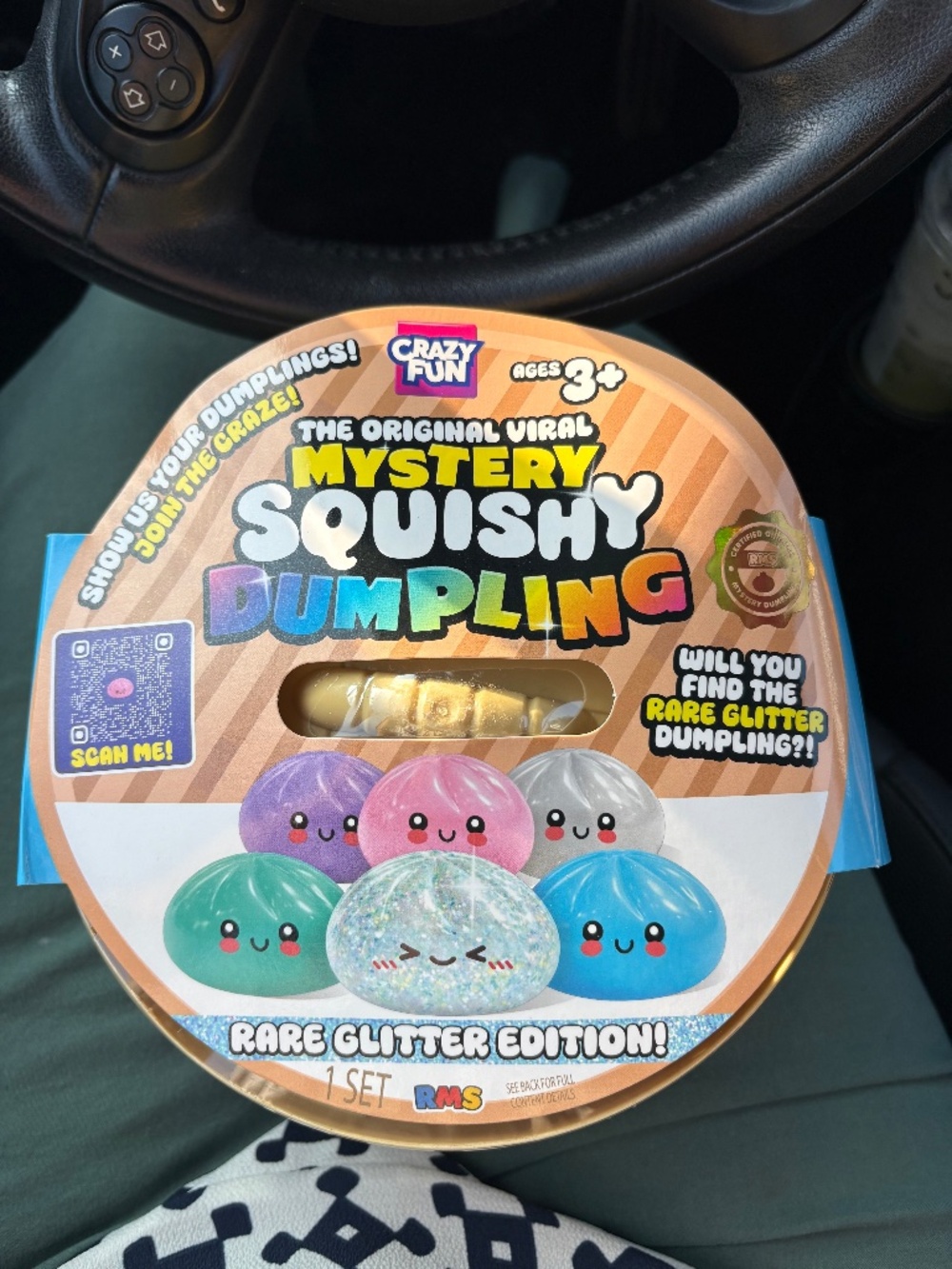Super Mega Jumbo RMS RARE GLITTER EDITION Mystery Viral Dumpling NEW